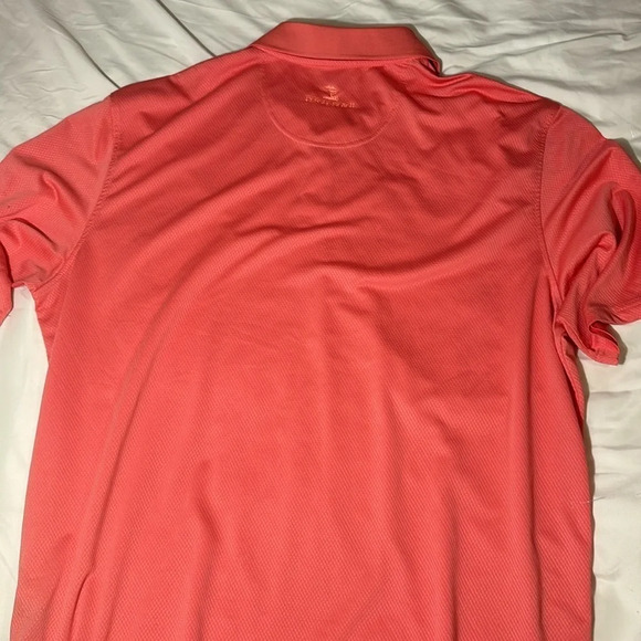Pebble Beach Performance Polo Shirt Men's Short Sleeve - Coral size XXXL - Picture 8 of 9
